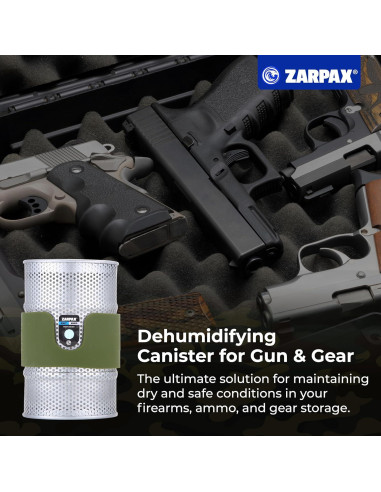 Canisters deshidratantes Zarpax 2-Pack 7oz para caja de armas