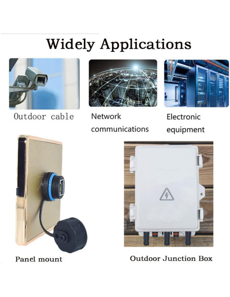 10 Conectores RJ45 a Prueba de Agua IP68 ANMBEST CAT5/6