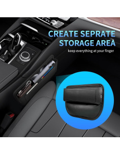 Organizador de Relleno de Espacio para Asientos de Coche LL-OHBIJ - Negro 2