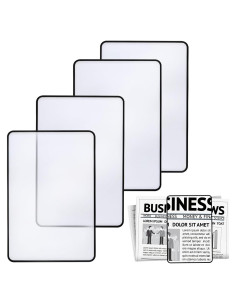 Lupa de Lectura 3X Genérico - 4 Piezas, Ligera y Portátil