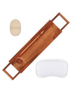 Juego de Spa 3 Piezas Home+Solutions - Bandeja de Teak