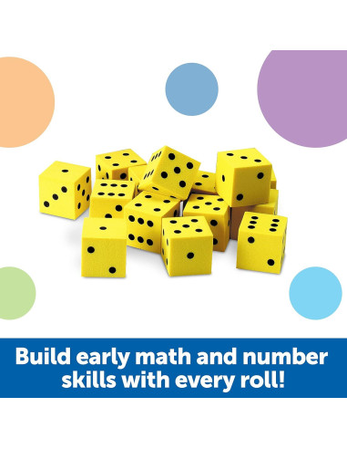 Cubeta de Dados de Puntos Suaves Learning Resources 200 Piezas