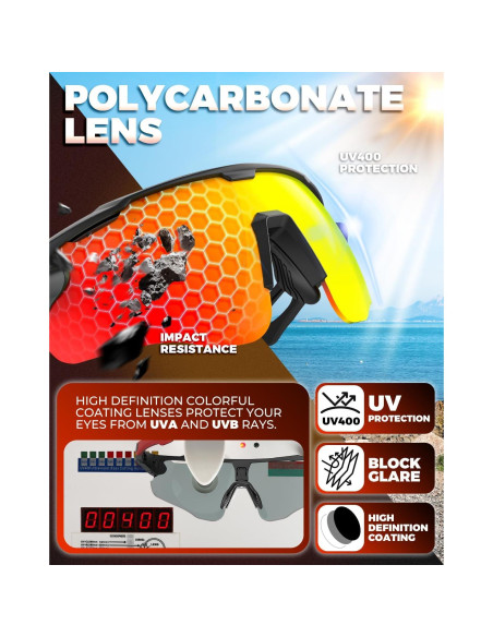 Gafas de Ciclismo Polarizadas VICTGOAL UV400 Unisex TR90