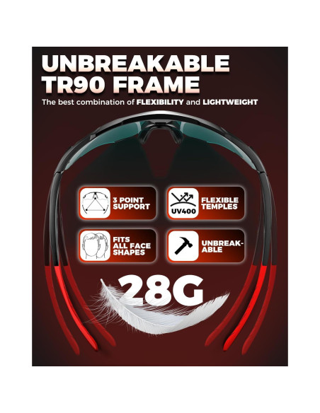 Gafas de Ciclismo Polarizadas VICTGOAL UV400 Unisex TR90