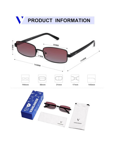 Gafas de sol retro polarizadas VANLINKER VL9684 para todos