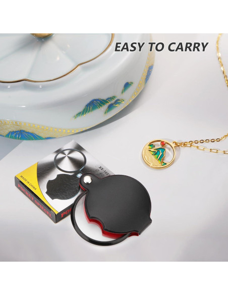 Lupa Plegable de Bolsillo Rongon 5X 60mm para Lectura