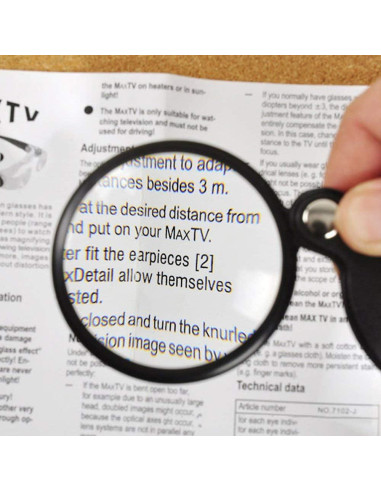 Lupa Plegable de Bolsillo Rongon 5X 60mm para Lectura