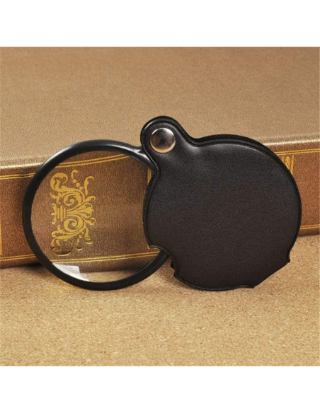 Lupa Plegable de Bolsillo Rongon 5X 60mm para Lectura