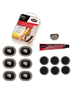Kit de Parches para Tubos de Bicicleta TECH - 12 Parches y Líquido