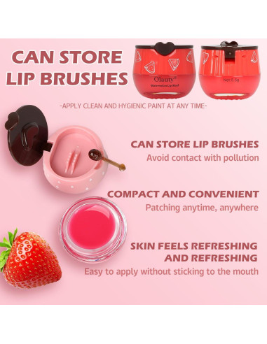 Paquete de 4 bálsamos labiales y mascarilla Sulily - Hidratación intensa