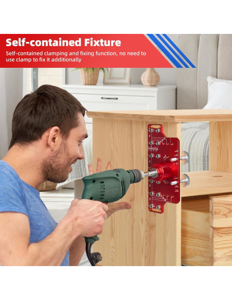 Plantilla de Perforación 2 en 1 Clonivent para Gabinetes