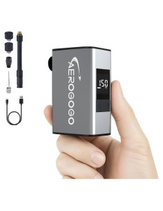 Bomba de neumáticos portátil Aerogogo A3 Max 150 PSI con manómetro