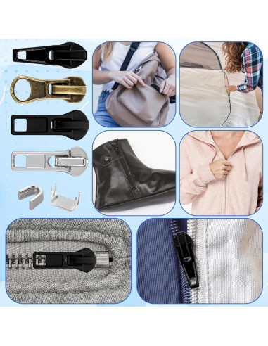 Kit de Reparación de Cremalleras Hpmjz 24 Pcs Universal