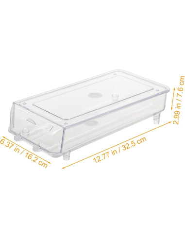 Caja Organizadora de Huevos Veemoon con Tapa Transparente 32.5x16.2cm