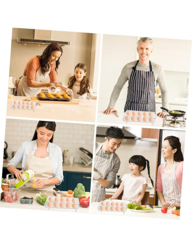 Caja Organizadora de Huevos Veemoon con Tapa Transparente 32.5x16.2cm