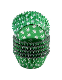 Forros de Cupcake Desechables PJ Bold Verde 100 Unidades