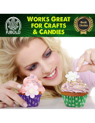 Forros de Cupcake Desechables PJ Bold Verde 100 Unidades