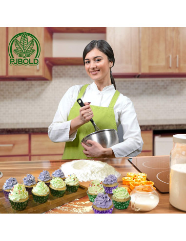 Forros de Cupcake Desechables PJ Bold Verde 100 Unidades