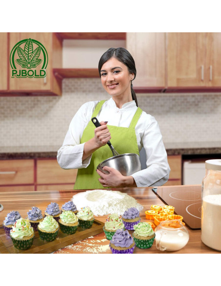 Forros de Cupcake Desechables PJ Bold Verde 100 Unidades