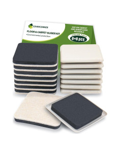 Deslizadores de Muebles 16 PCS 8.89 cm Covercorner Beige