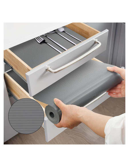 Forro de Estante y Cajón EAQQWWY Gris 30.48cm x 3.05m EVA Forro de Estante y Cajón EAQQWWY Gris 30.48cm x 3.05m EVA