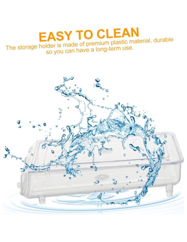 Caja Organizadora de Huevos Veemoon con Tapa Transparente 32.5x16.2cm