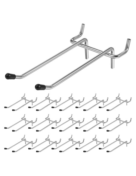 16 Ganchos Dobles para Tablero de Clavos JOUTYFOR 10.16 cm