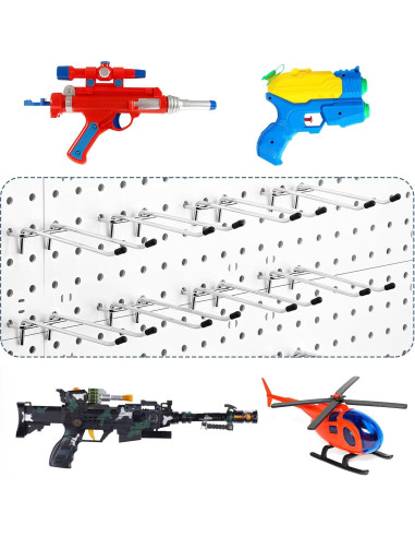 16 Ganchos Dobles para Tablero de Clavos JOUTYFOR 10.16 cm