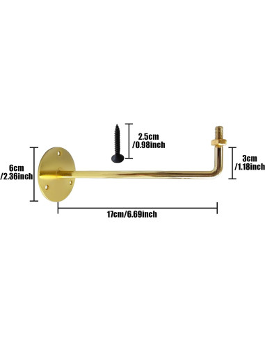 Soporte de Montaje en Pared CHADWICK para Cabeza de Peluca