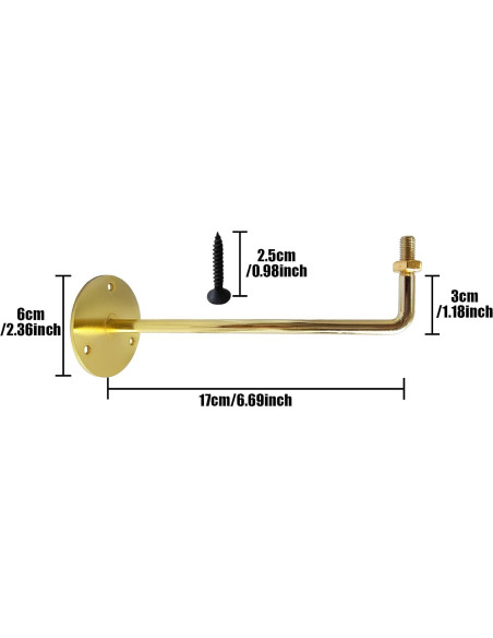 Soporte de Montaje en Pared CHADWICK para Cabeza de Peluca