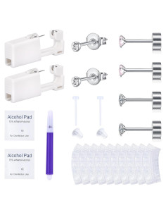 Kit de perforación de orejas AVYRING 20G con aretes 2mm