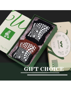 Calcetines de Pilates Antideslizantes Warmvin para Mujeres - 2 Pares 2