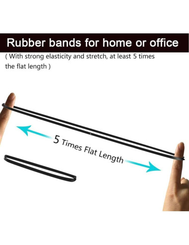 Bandas de Goma Grandes AMUU 30cm 40 Piezas Multicolor