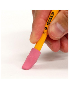 Borradores de Lápiz BAZIC 2-Paquete Flecha Rosa Sin Látex 2