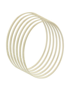 Hitefu 6 Aros Florales de Bambú 30 cm para Manualidades