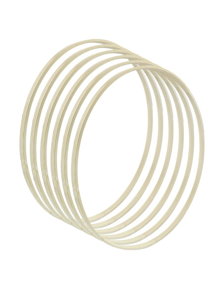 Hitefu 6 Aros Florales de Bambú 30 cm para Manualidades