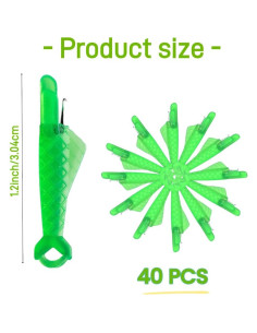 40 Enhebradores de Agujas de Coser JXYT Tipo Boca de Pez 2