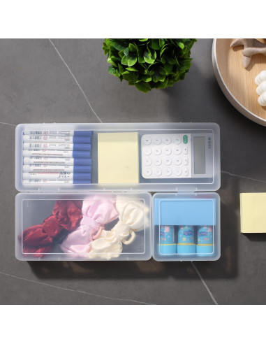 Cajas de Almacenamiento Apilables Novelinks 12 Pequeñas Transparentes