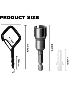20 Ganchos de Techo Ticway para Plantas y Luces - 18.14 kg 2