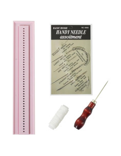 Kit de Encuadernación UPTTHOW Rosa con Guía y Awl 200g