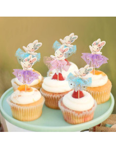 30 Adornos para Cupcakes de Pascua Giga Gud - Conejos y Huevos 2