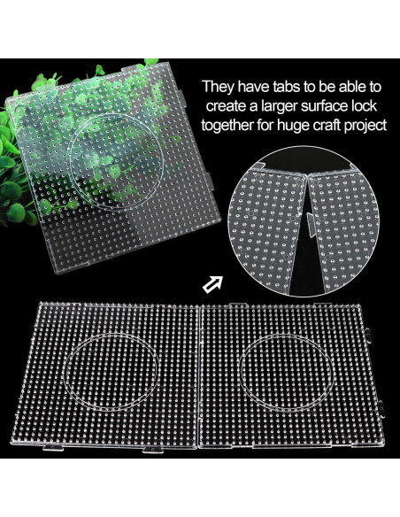 Juego de Tableros de Perlas de Fusión LOSYHU 20 Piezas 5mm