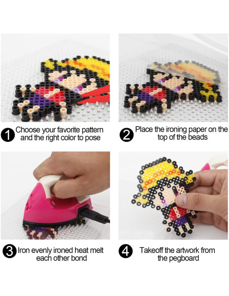 Juego de Tableros de Perlas de Fusión LOSYHU 20 Piezas 5mm