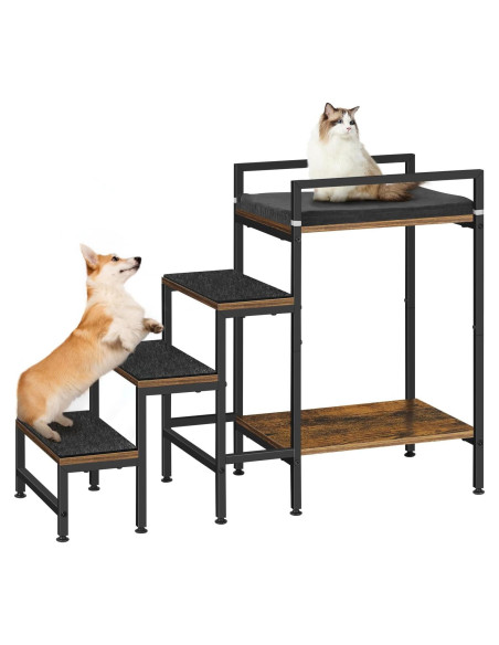 Escalera para Mascotas Smusei 4 Escalones 63 cm Antideslizante