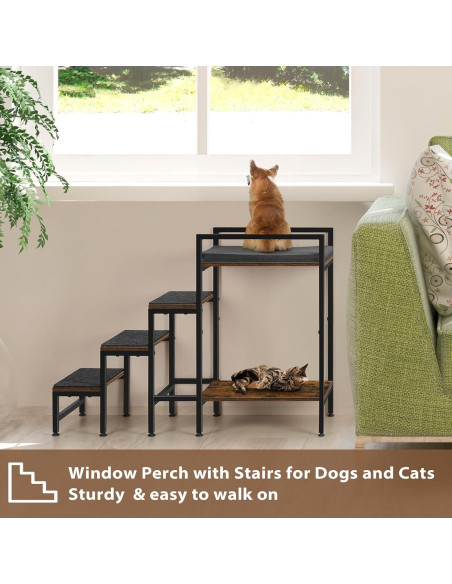 Escalera para Mascotas Smusei 4 Escalones 63 cm Antideslizante