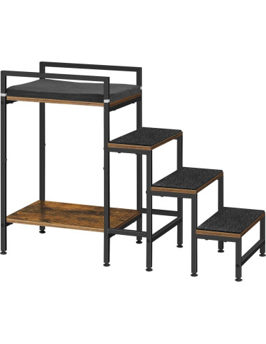 Escalera para Mascotas Smusei 4 Escalones 63 cm Antideslizante