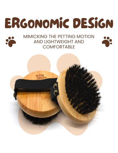 Cepillo de Palma Ovalado Buddy para Perros y Gatos - Cerdas Suaves