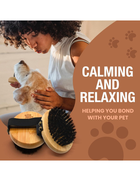 Cepillo de Palma Ovalado Buddy para Perros y Gatos - Cerdas Suaves