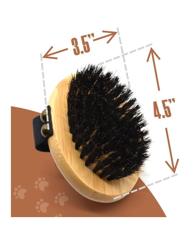 Cepillo de Palma Ovalado Buddy para Perros y Gatos - Cerdas Suaves