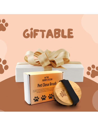 Cepillo de Palma Ovalado Buddy para Perros y Gatos - Cerdas Suaves